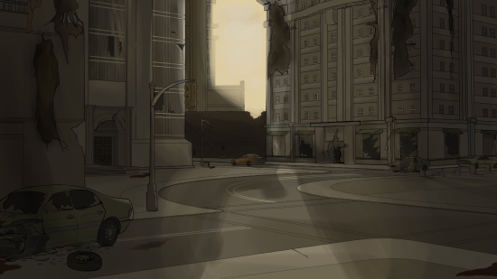 Abandoned City Background
